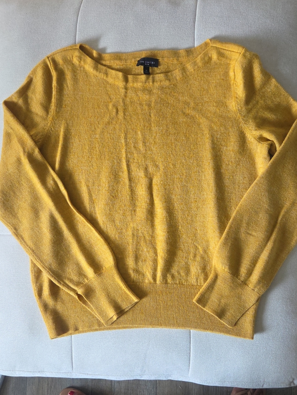 The Limited Yellow Crewneck Sweater